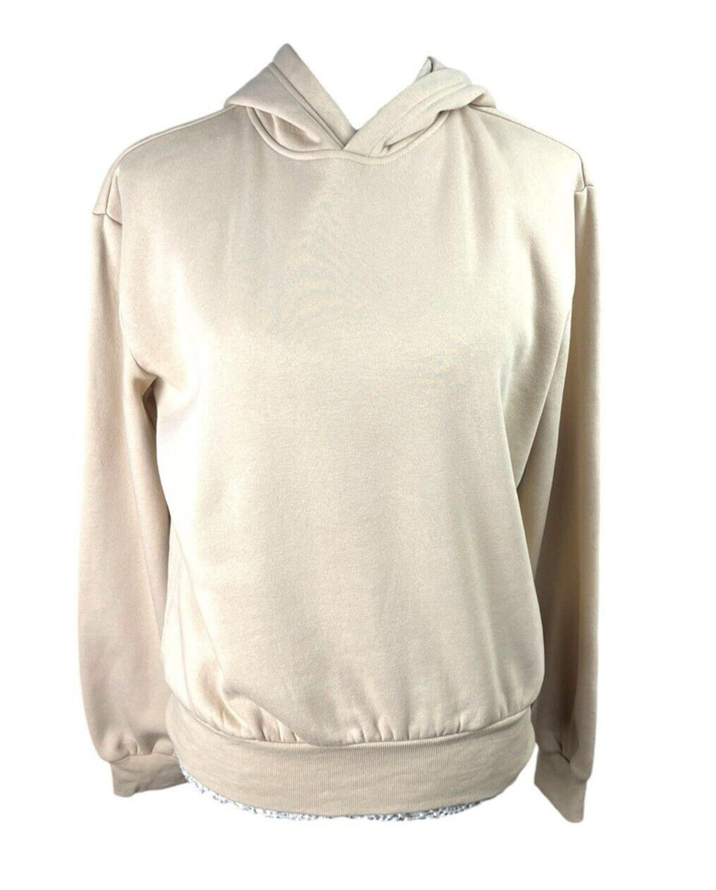 Divided Beige Basic Jersey Hoodie Relaxed Fit Women’s UK Size XS