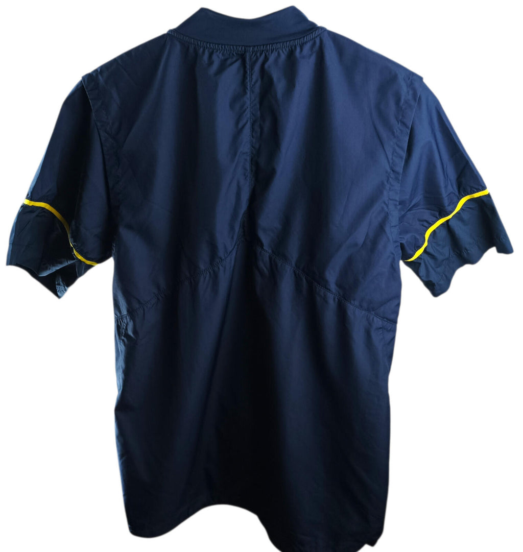 Jordan Michigan Wolverines Jacket Men's UK Size S Blue Short Sleeve Basketball