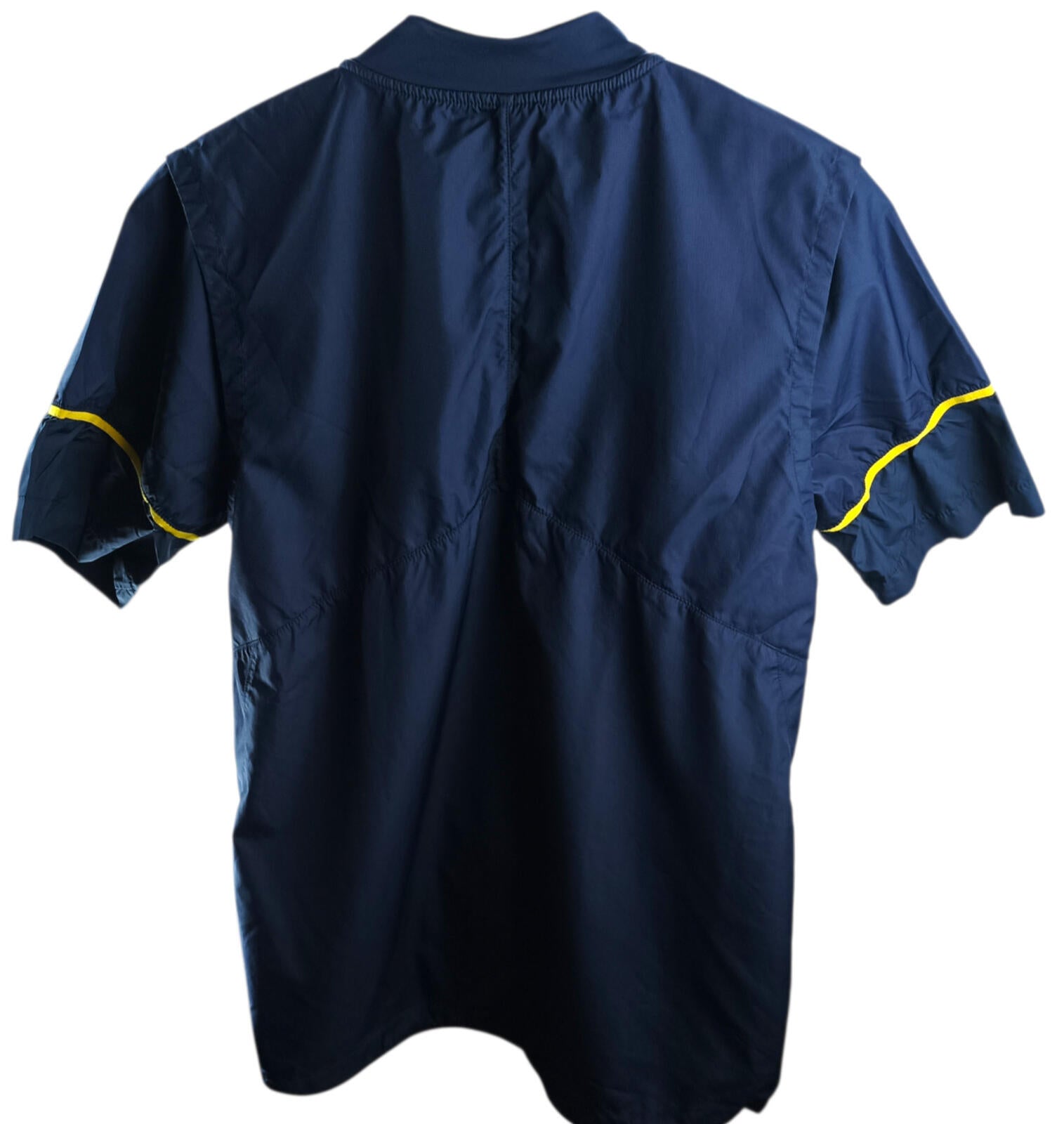 Jordan Michigan Wolverines Jacket Men's UK Size S Blue Short Sleeve Basketball