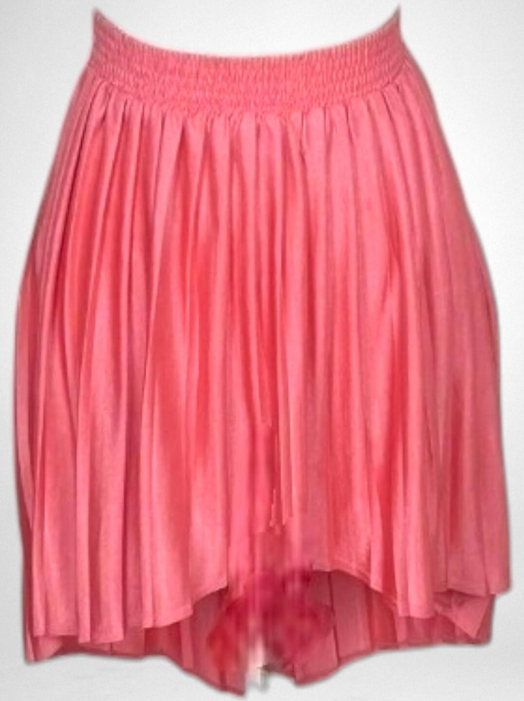 Top Shop Skirt High Low Pink Pleated Multi Length Women's UK Size 8
