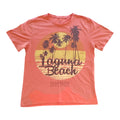 Industrialize T-Shirt Orange Graphic Print Easy Care Men's UK Size XXL Chest 46"