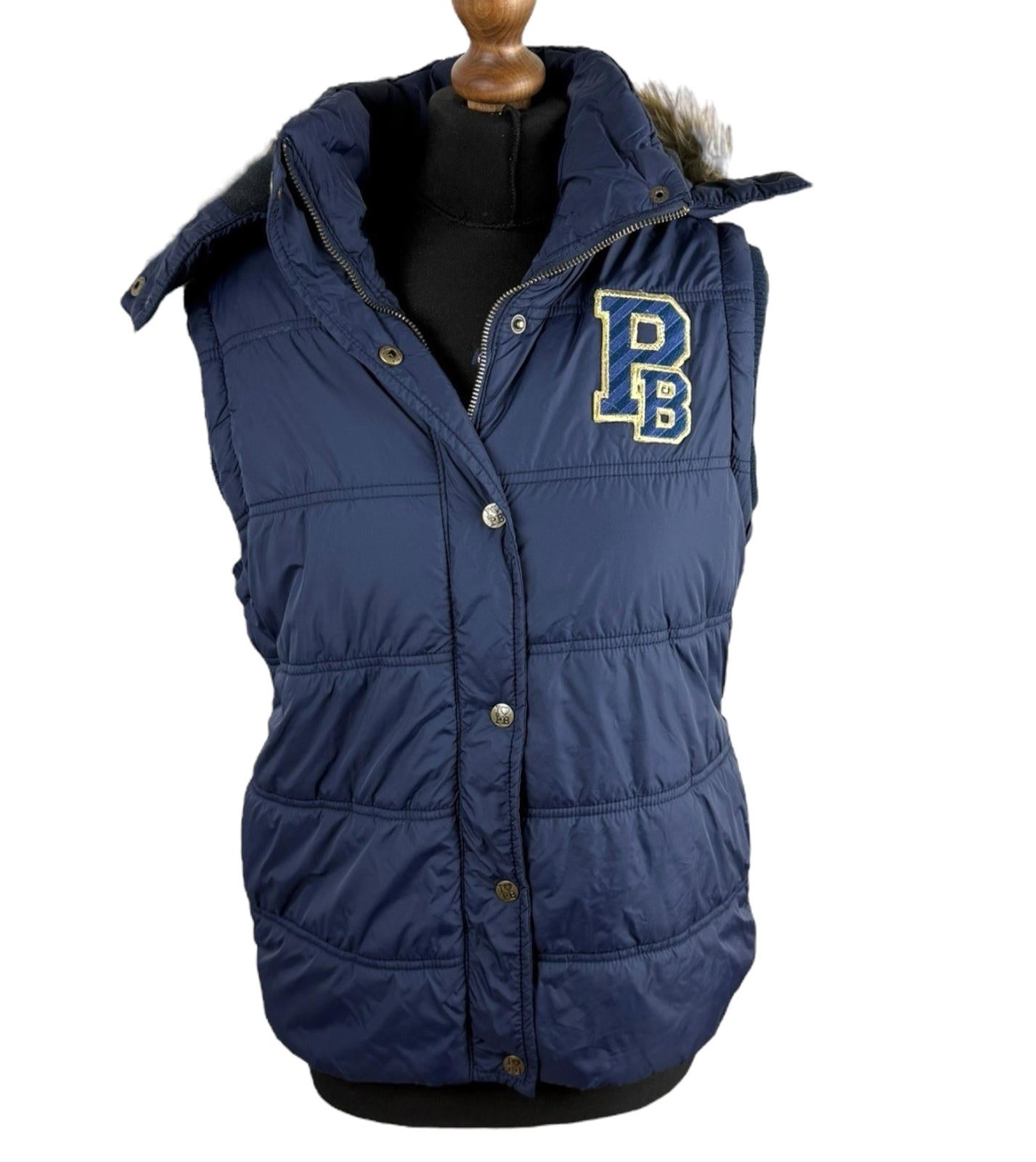 Paul’s Boutique Gilet Hooded Fur Trim Embroidered Girls UK Size L (12-13years)