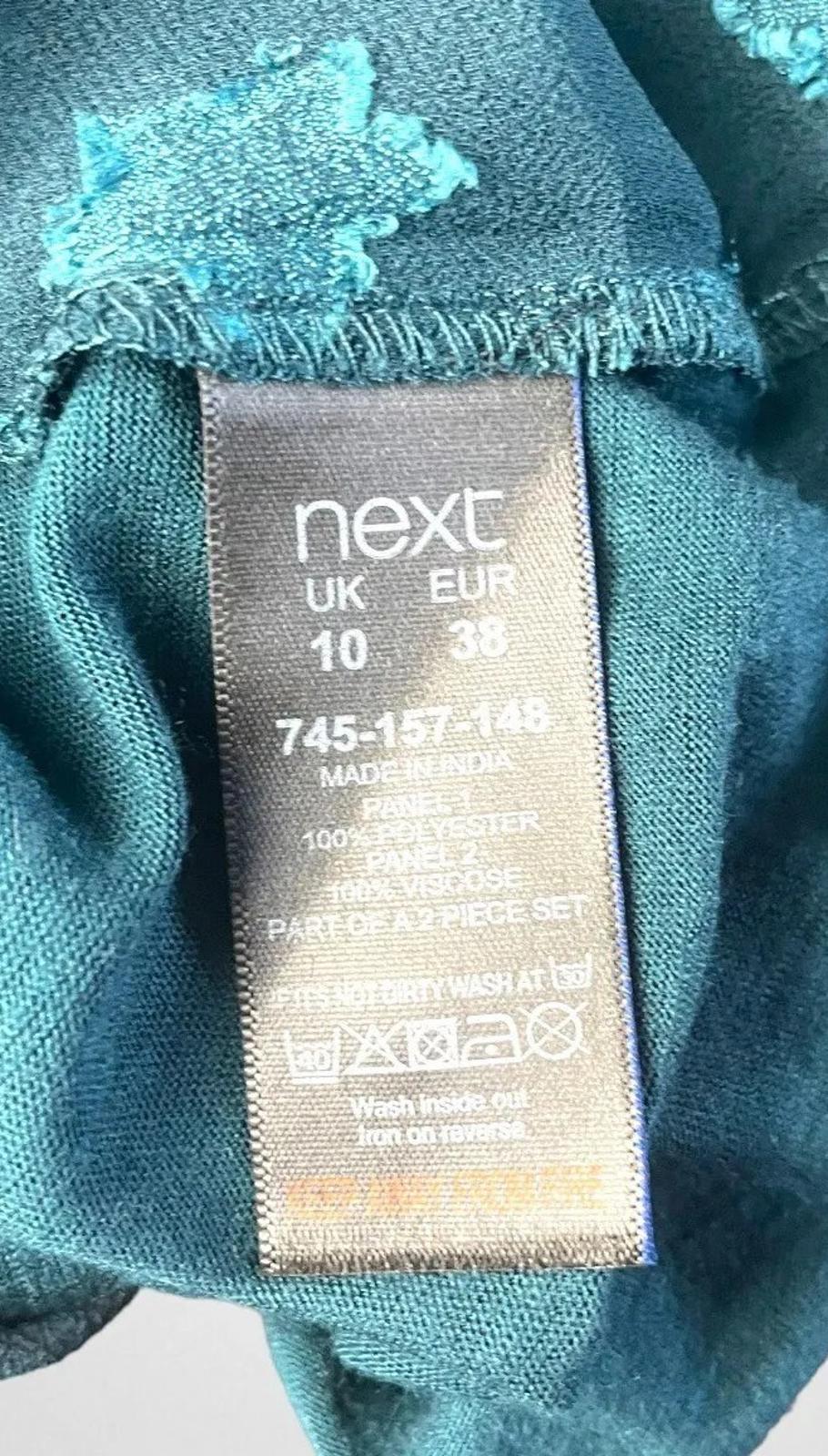 Next Starscene Tunic Top  Women's UK Size 10 Chiffon Layered Embezzled Sparkle