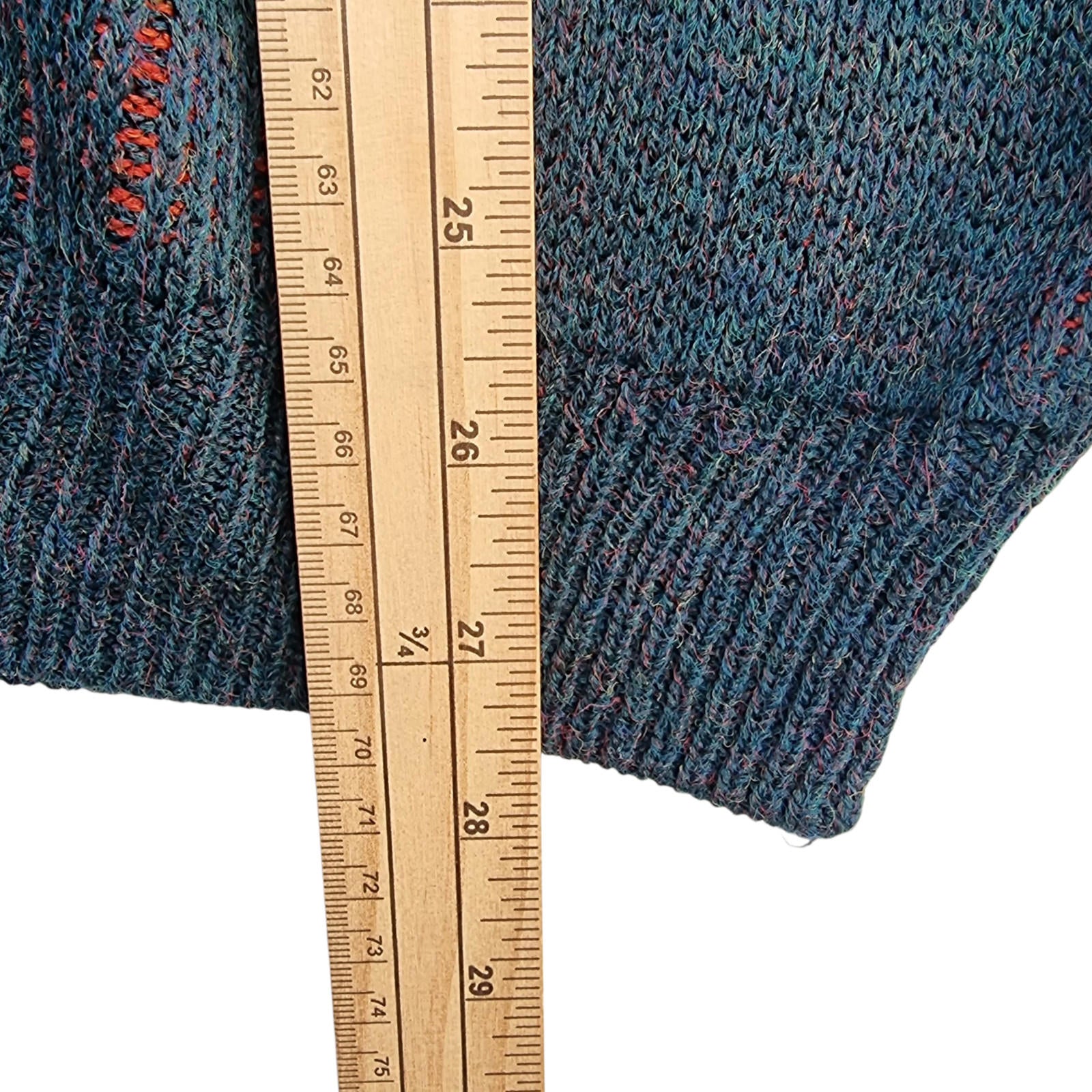 Minister Knit Jumper Men's UK Size L Green V-Neck Sweater 100% Acrylic