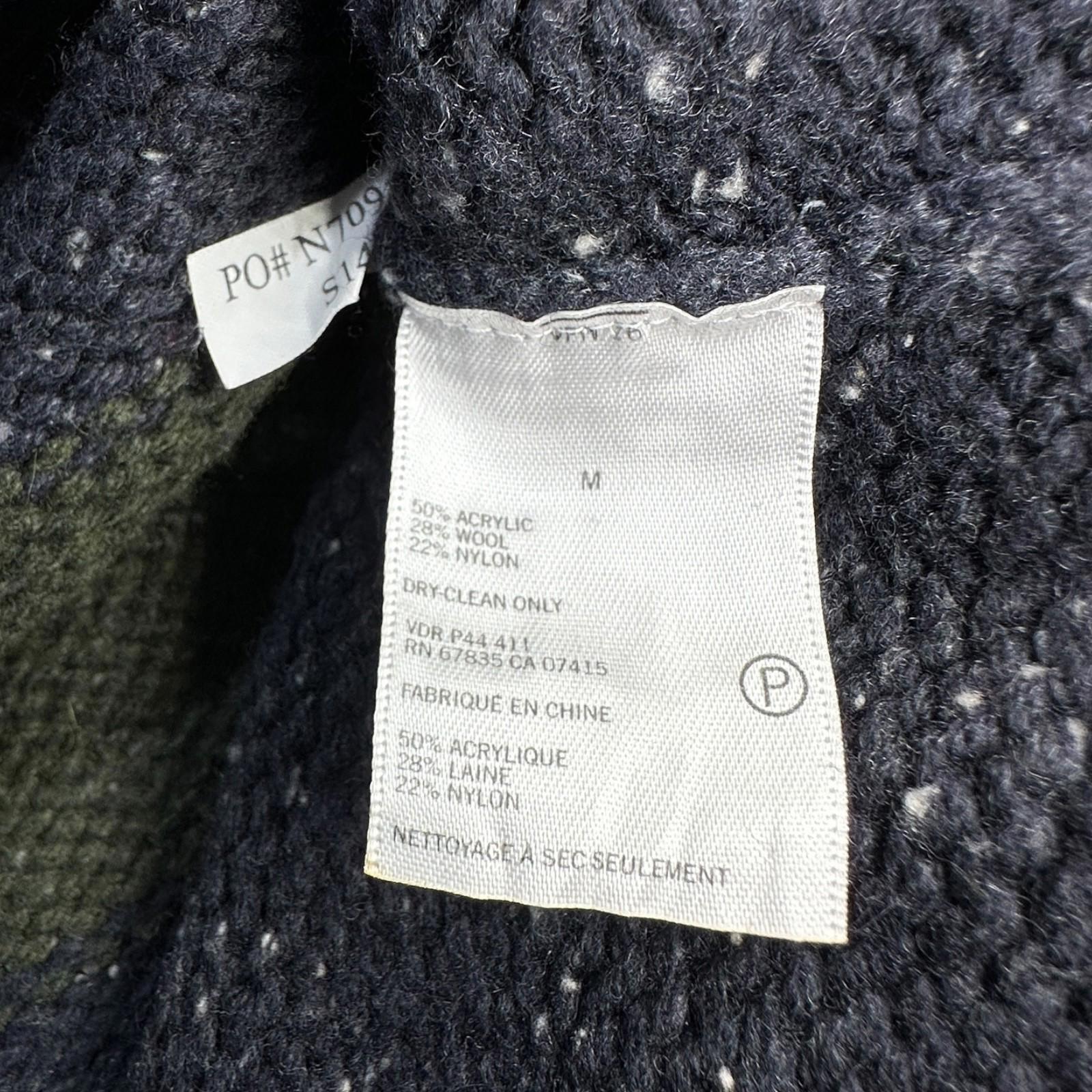 Nautica Knit Jumper Men's UK Size M Blue Long Sleeve Easy Care V-Neck Chunky