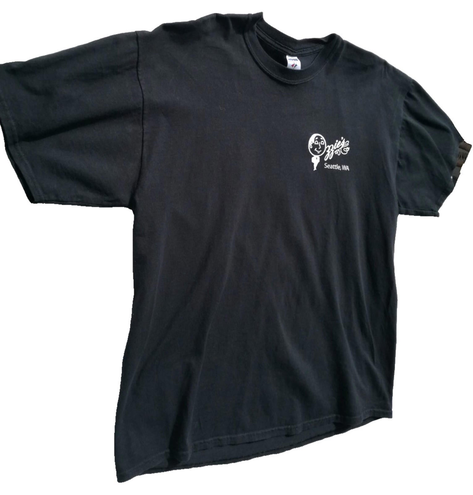 Staff Venue Graphic Print T-Shirt Men's Size XL Black Crew Neck 100% Cotton