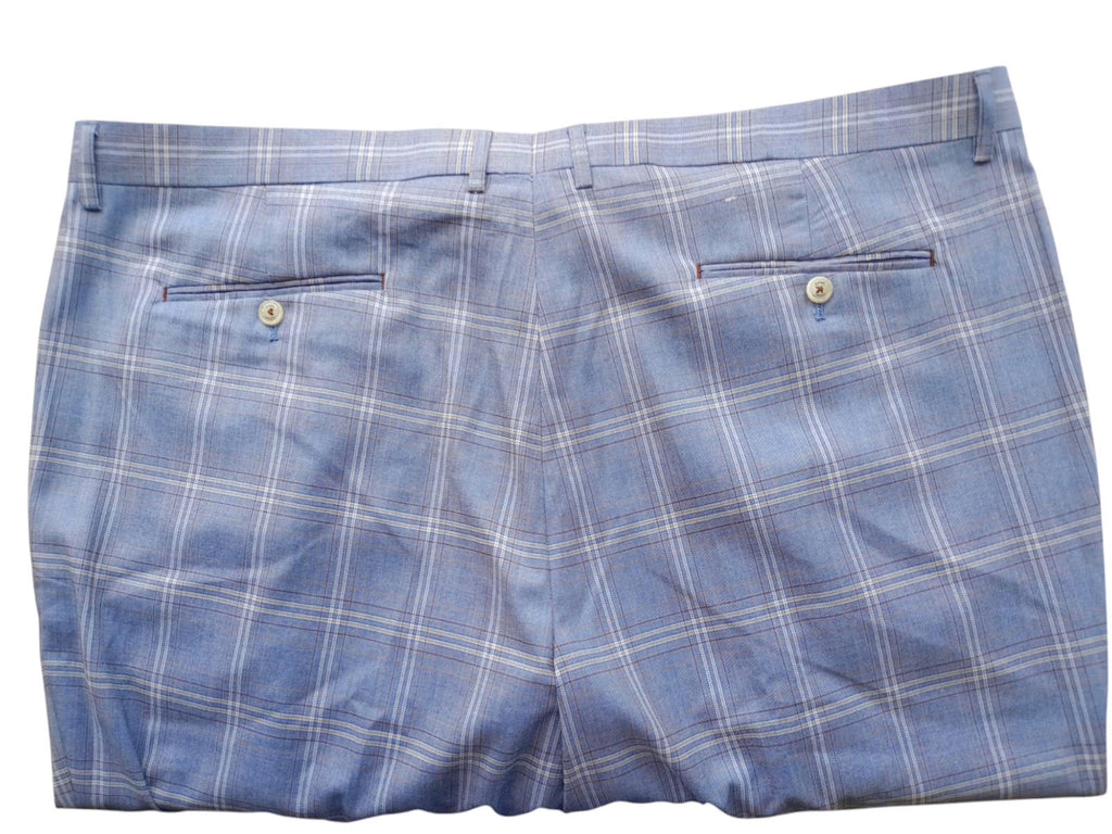 House Of Cavani Trousers Men's UK Size W46 L30 Check Tartan Pants Formal