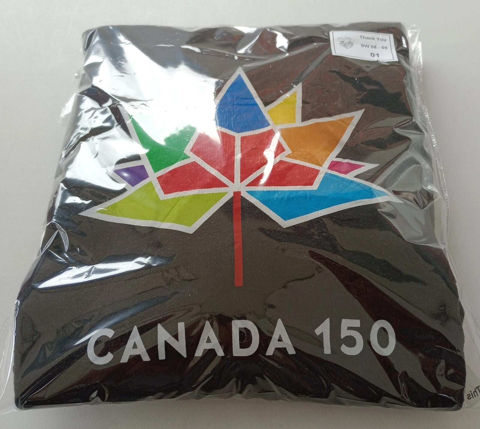 150th Canada Celebration Hoodie Men's UK Size S Black Jersey Hooded Pockets