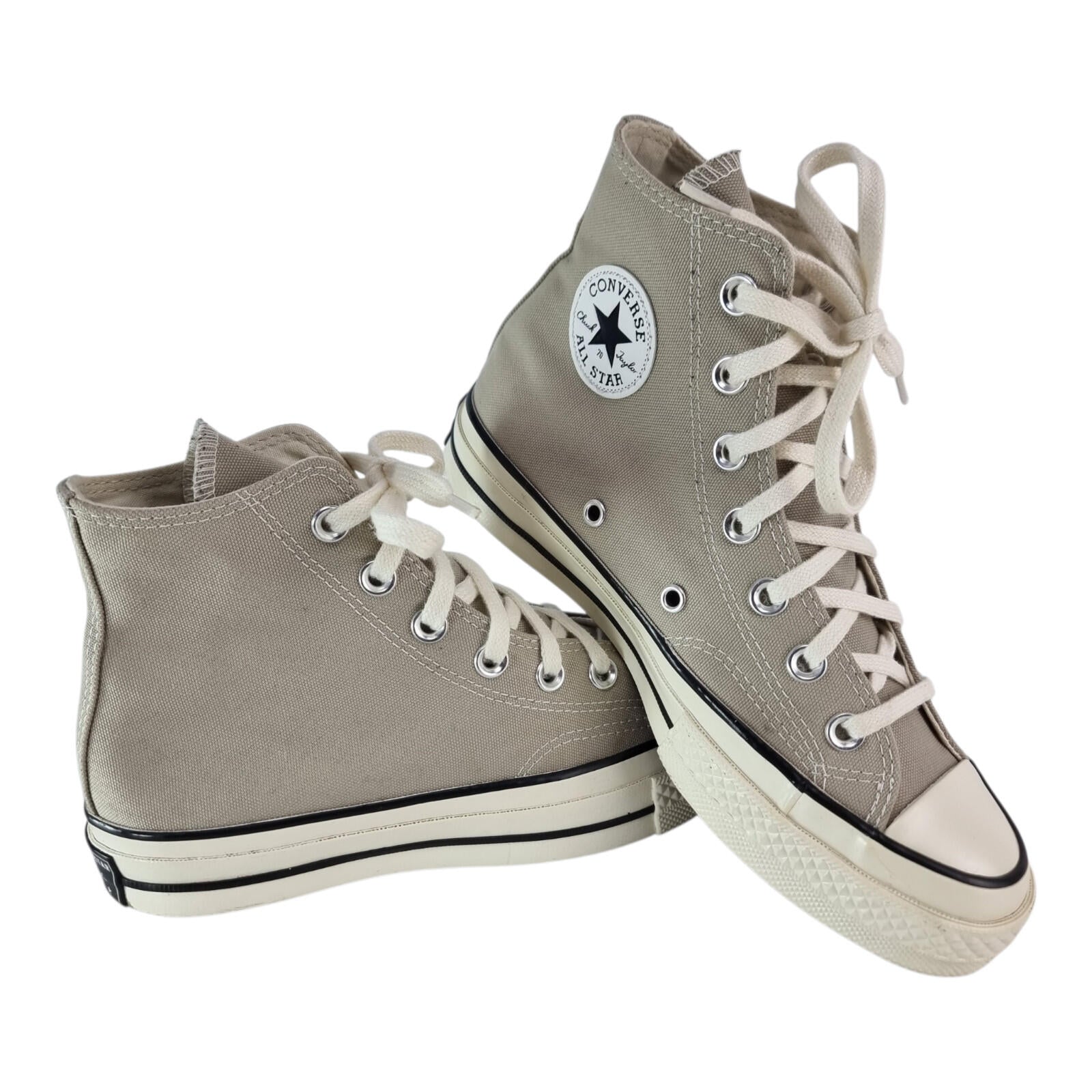 Converse All Star Chuck 70 Hi Top Sneakers Women's UK Size 4 Beige Trainers