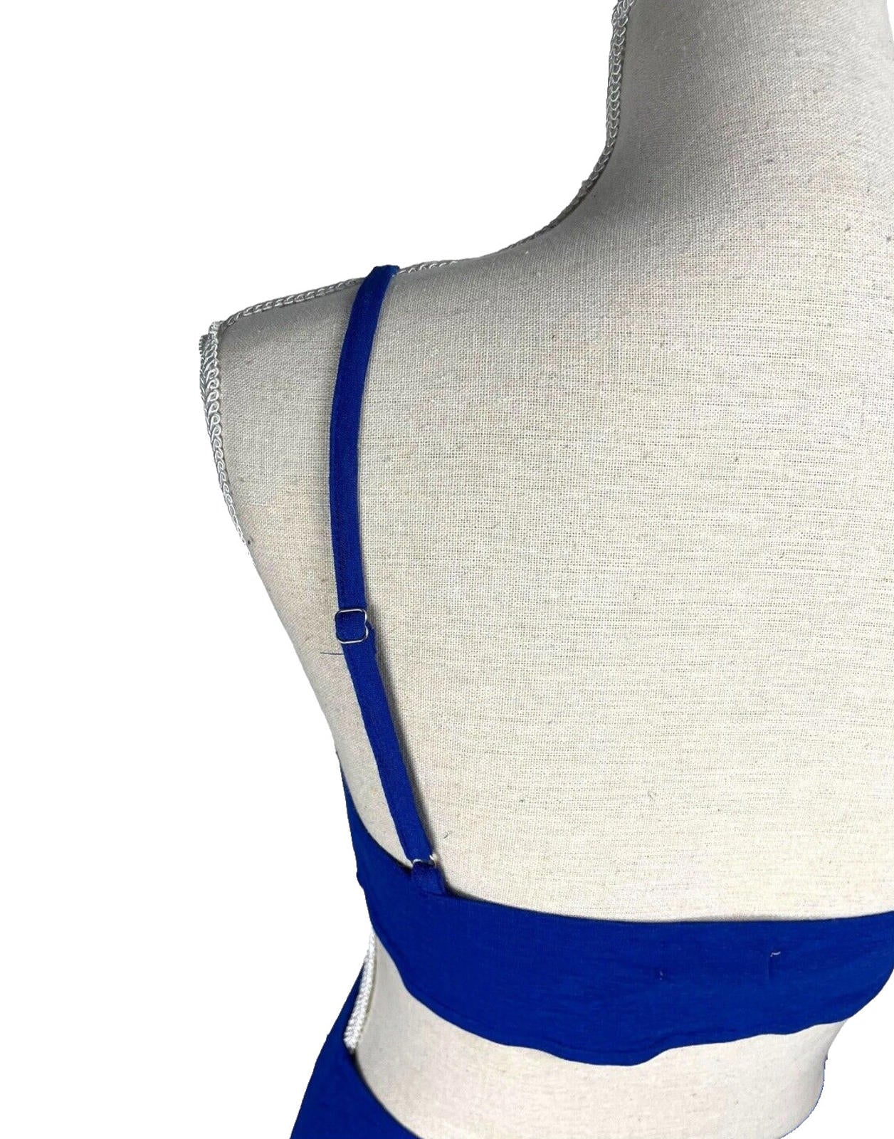 Cutaway Maxi Dress Blue Cut Out Design Summer Women’s UK Size 8
