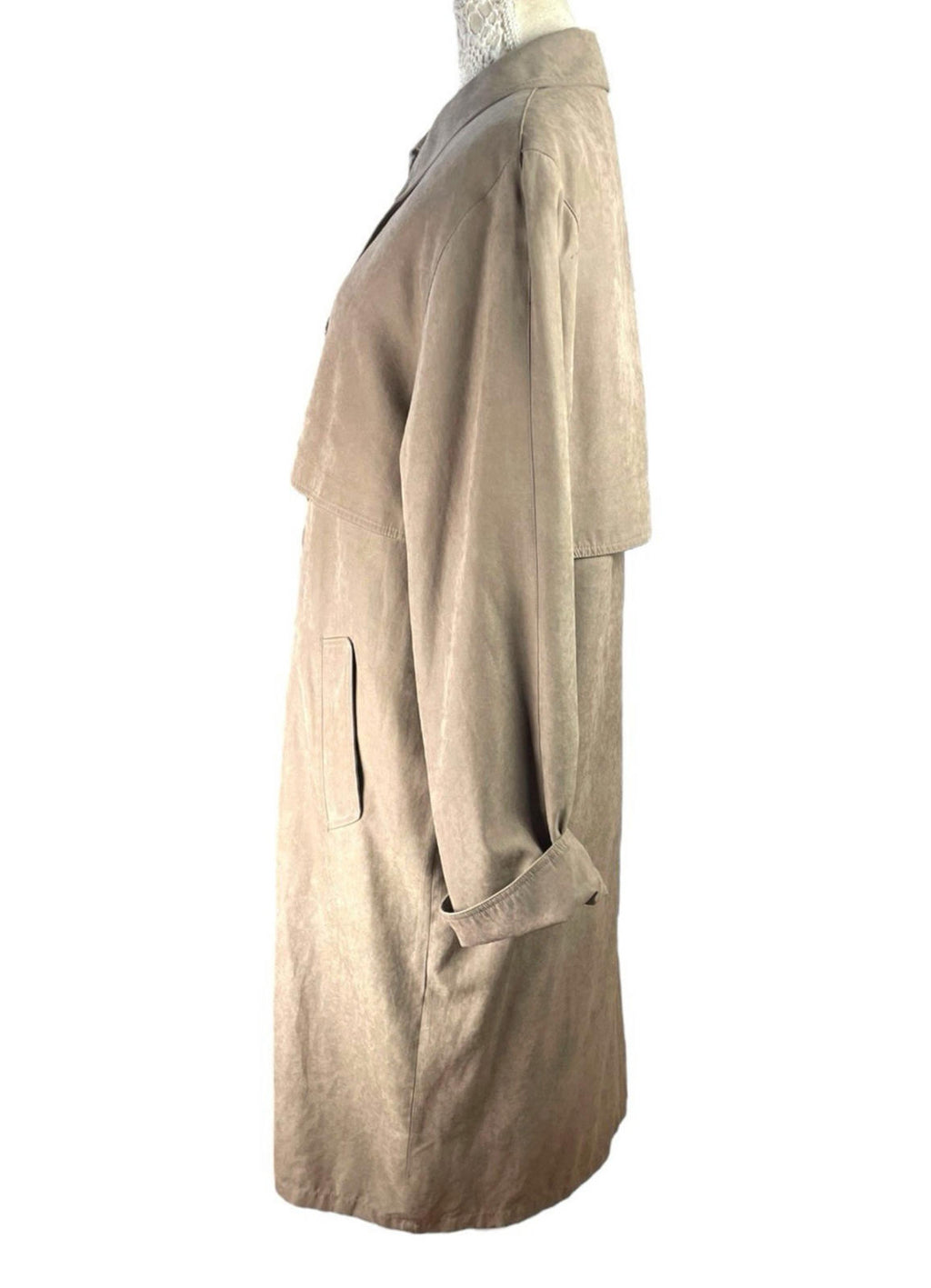 Berkertex Brown Vintage Soft Shell Trench Coat Women’s UK Size 14