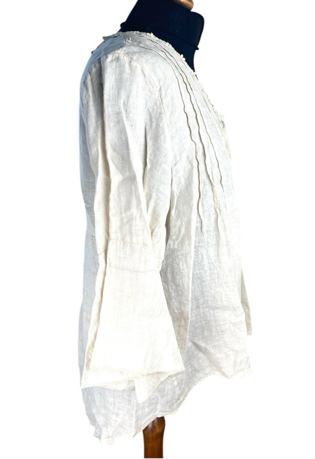 Diverse Beige Linen  Blouse Women’s UK Size L (12-14)