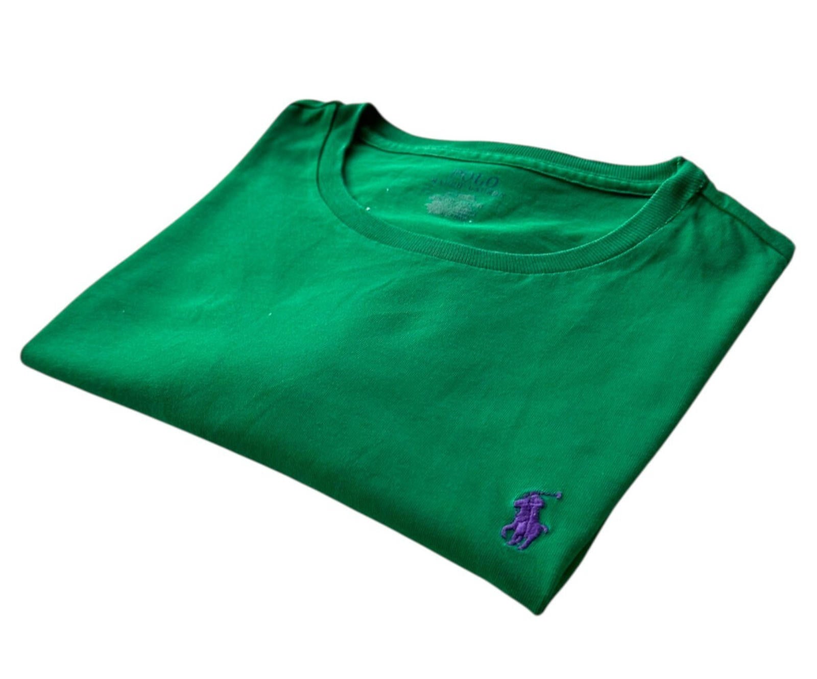 Ralph Lauren T-Shirt Men's UK Size M Green Slim Fit Crew Neck Short Sleeve
