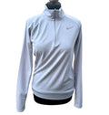 Nike Running Top Womens XS Grey 1/4 Zip Dri-Fit Pullover Activewear Thumbholes