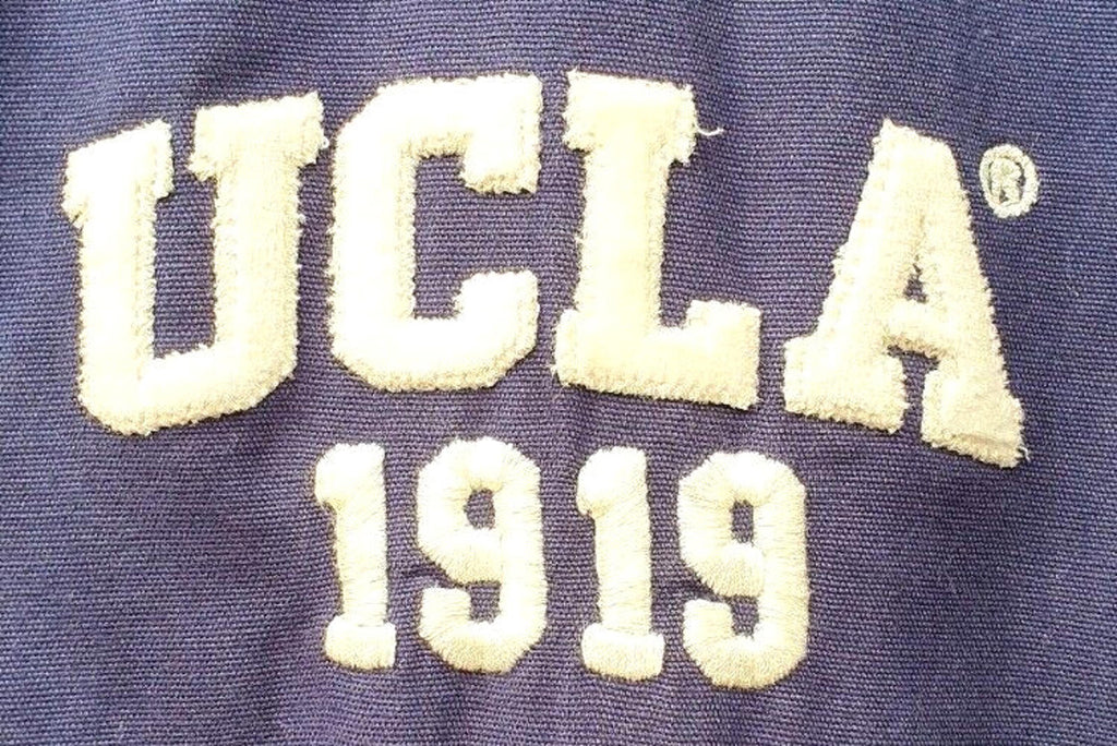 Varsity Jacket Coat Blue 100% Cotton Men's UK Size Large