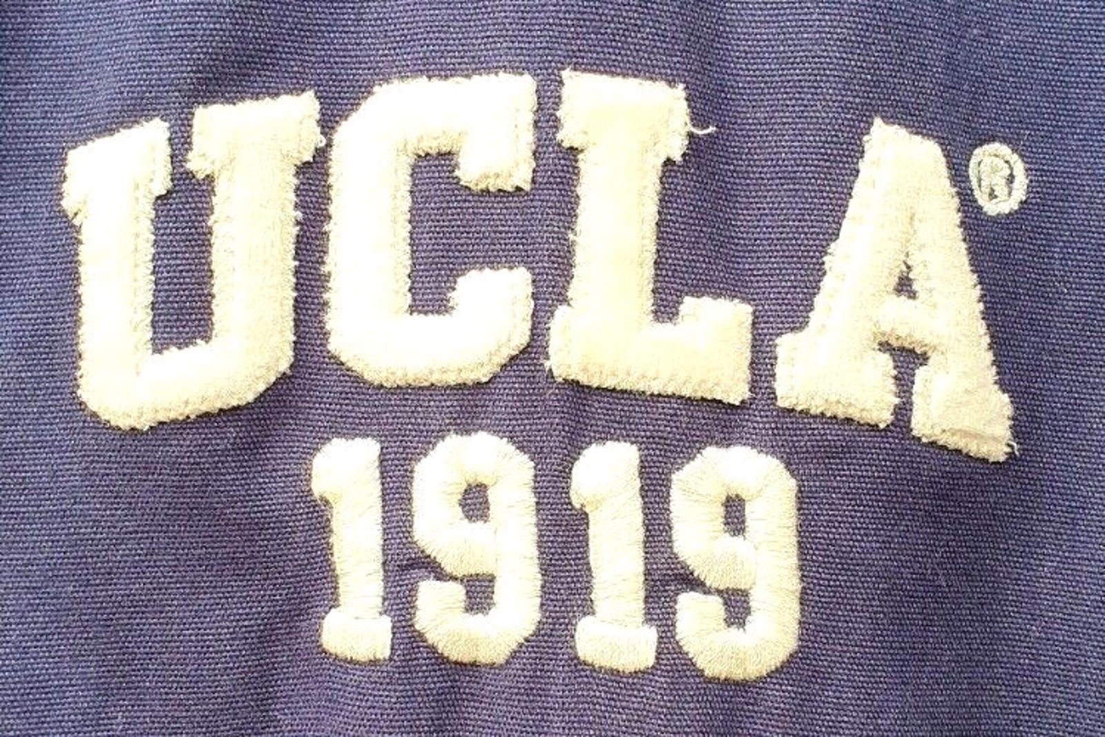 Varsity Jacket Coat Blue 100% Cotton Men's UK Size Large