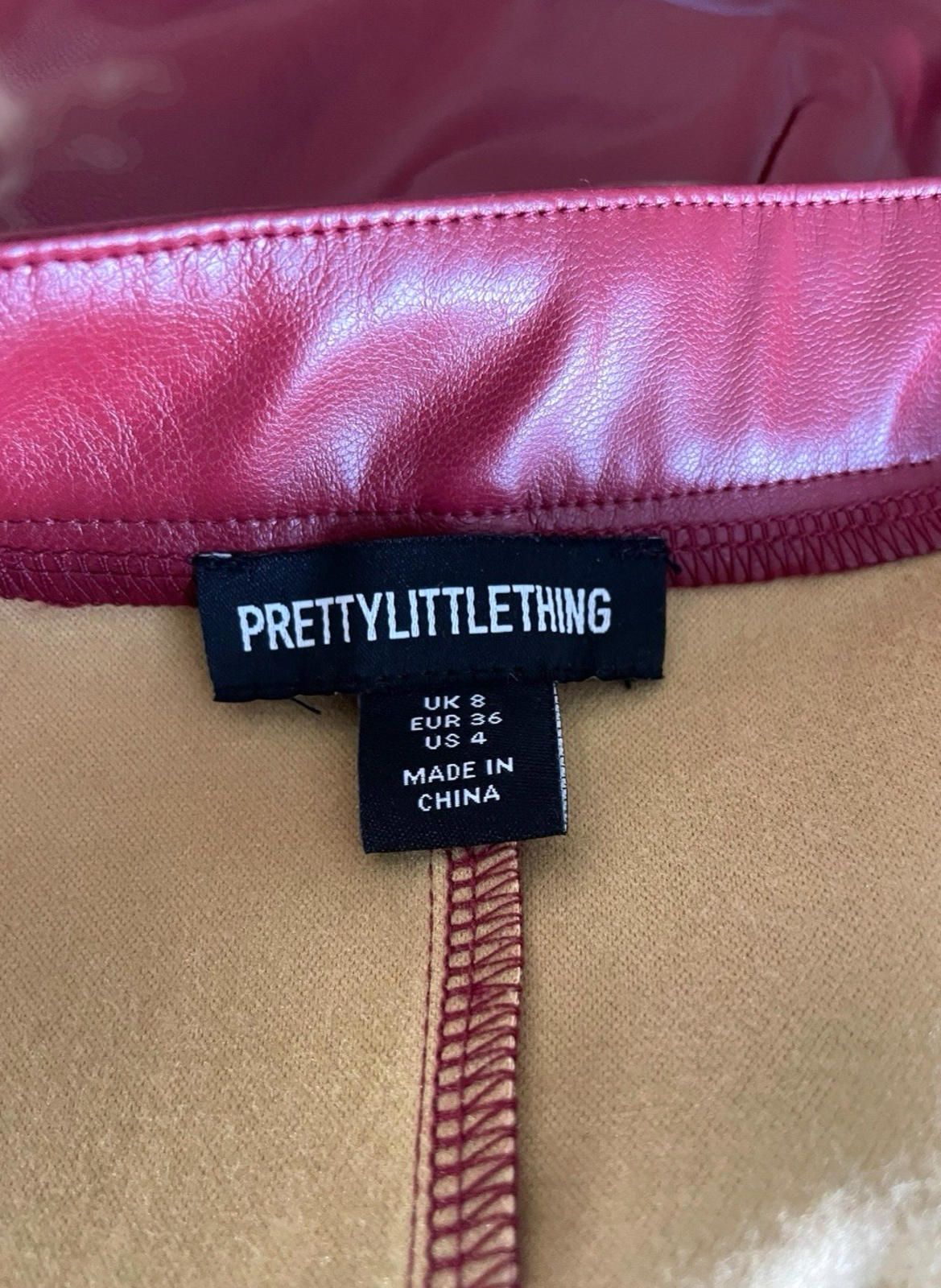 Pretty Little Thing Zip Front Playsuit Women’s UK Size 8 Sleeveless High Neck