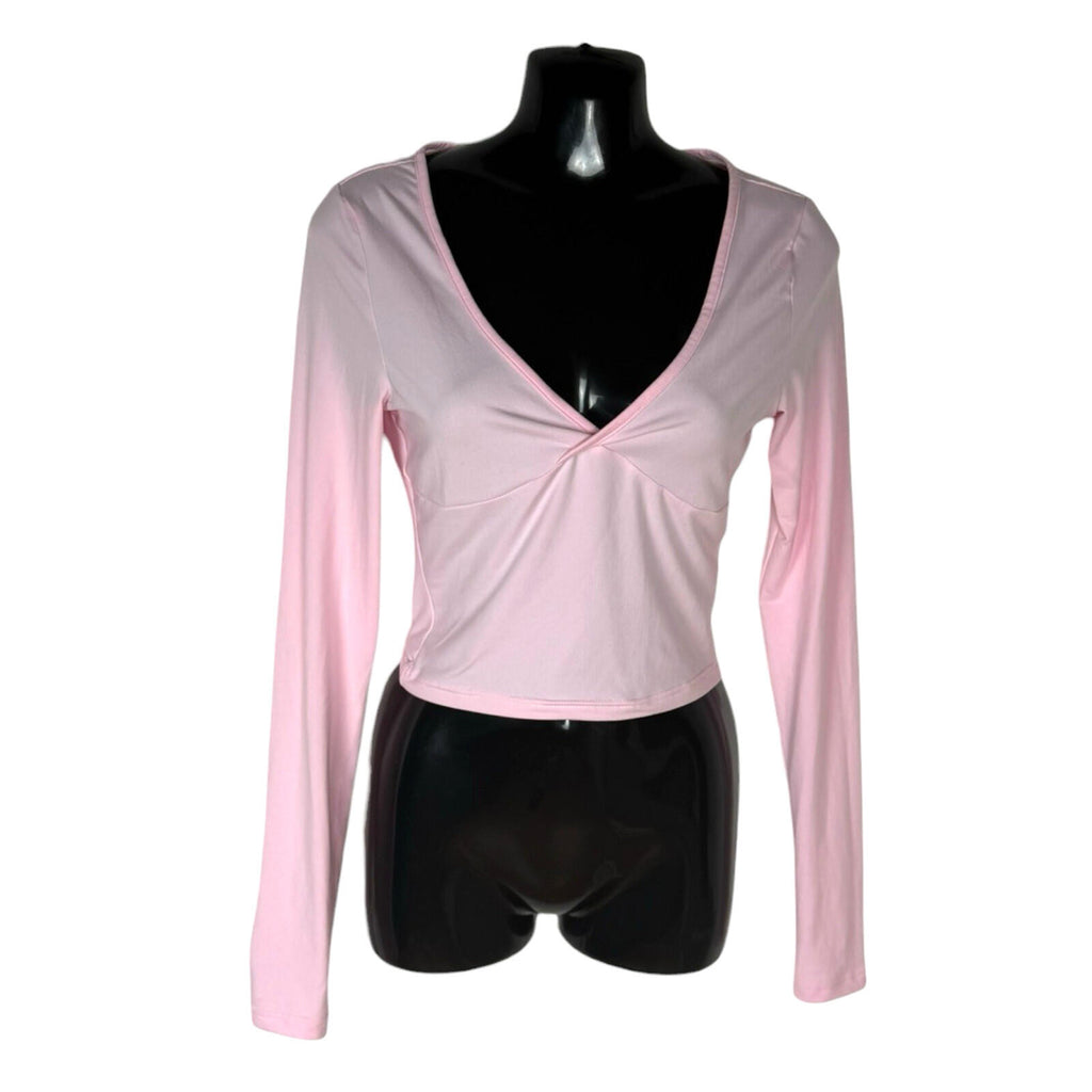 Pink Co Ord Set Women’s UK Size XS High Waist Flared Trouser & Crop Top Set