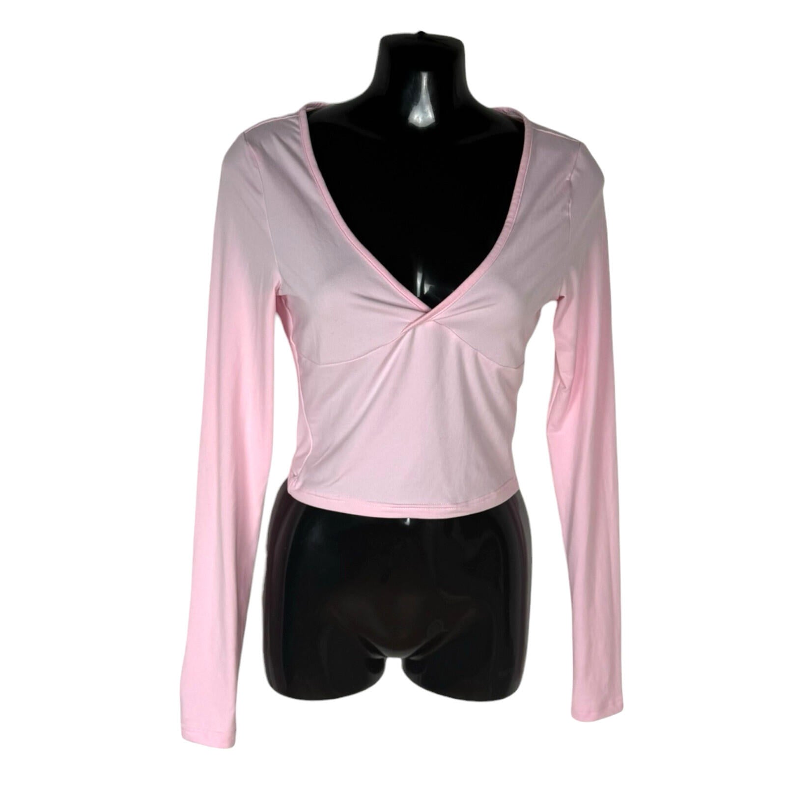 Pink Co Ord Set Women’s UK Size XS High Waist Flared Trouser & Crop Top Set