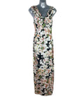 Boohoo Satin Floral Occasion Dress Maxi Cowl Neck Women’s UK Size 8