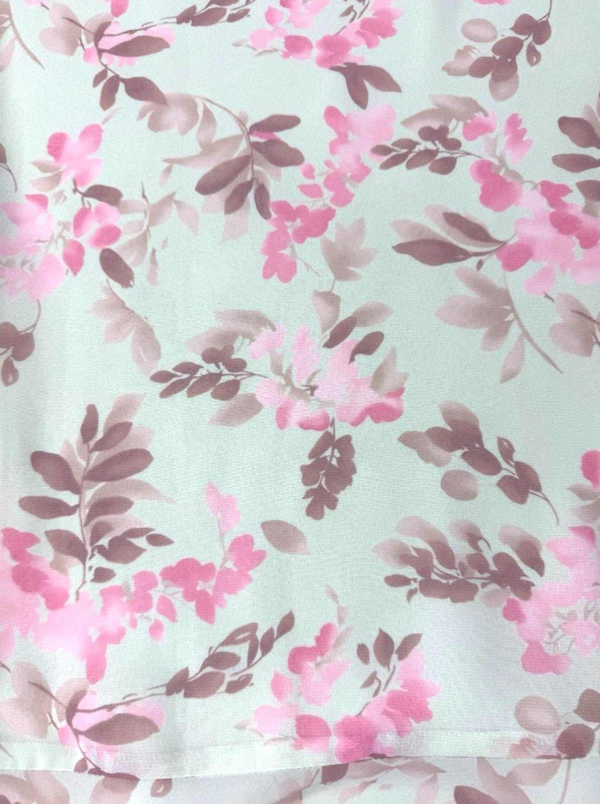 Jacques Vert Pencil Skirt Green Pink Floral Midi Skirt Women’s UK Size 14