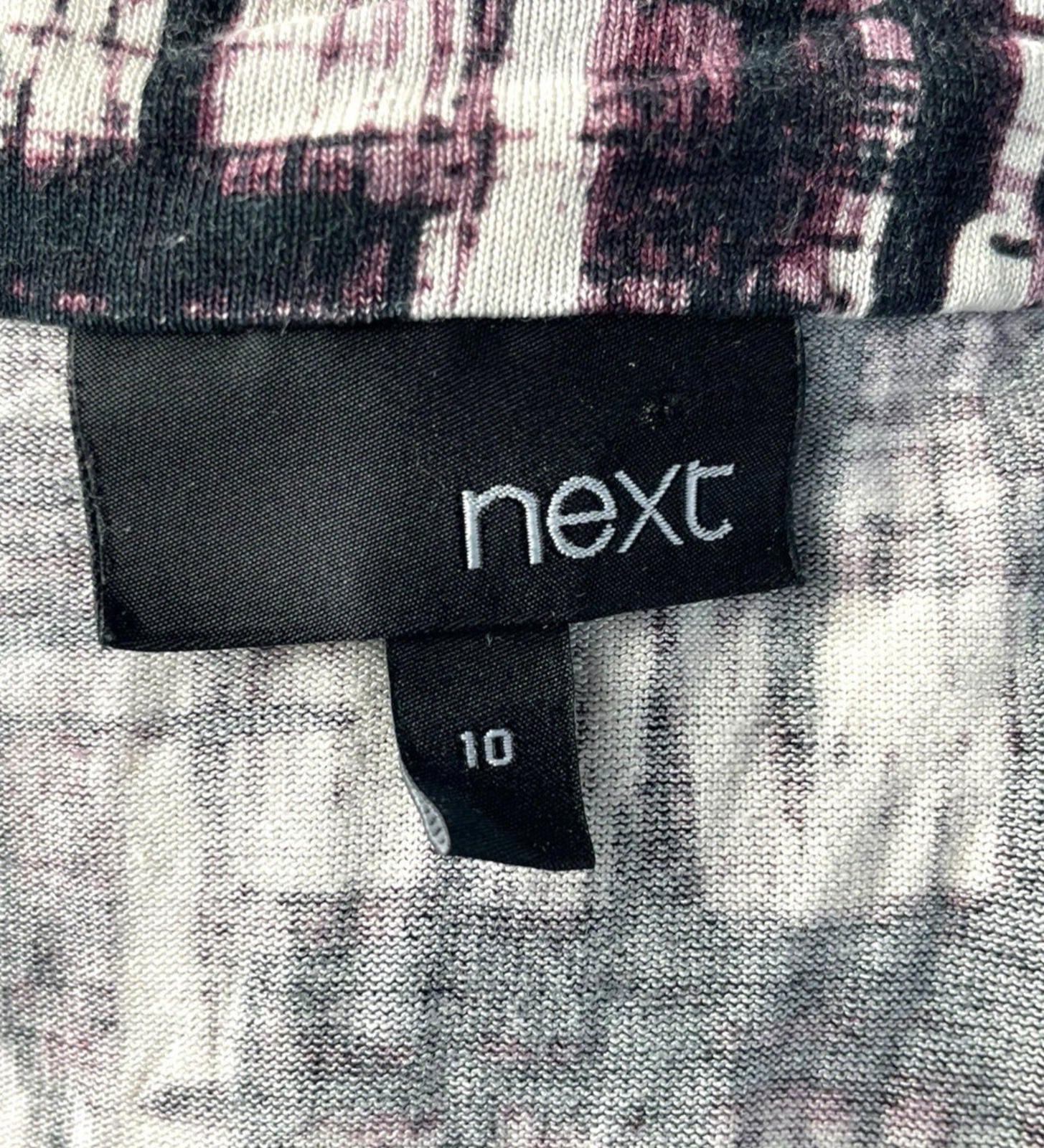 Next Black Purple T-shirt Top Flattering Women’s UK Size 10