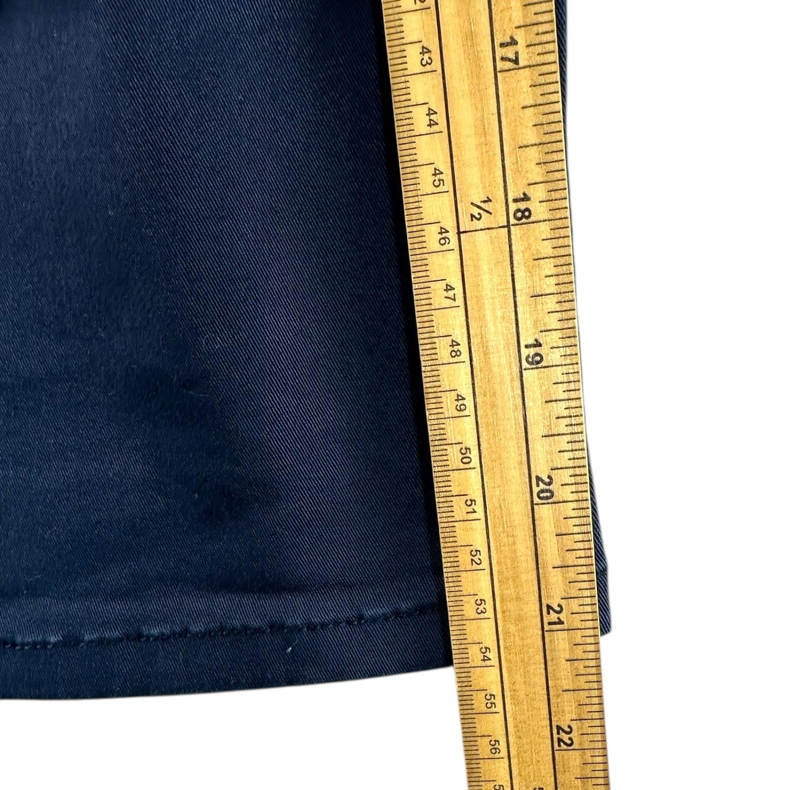 EJ Denim Shorts Men's UK Size 34 W Blue Embroidered Logo Denim Button Up