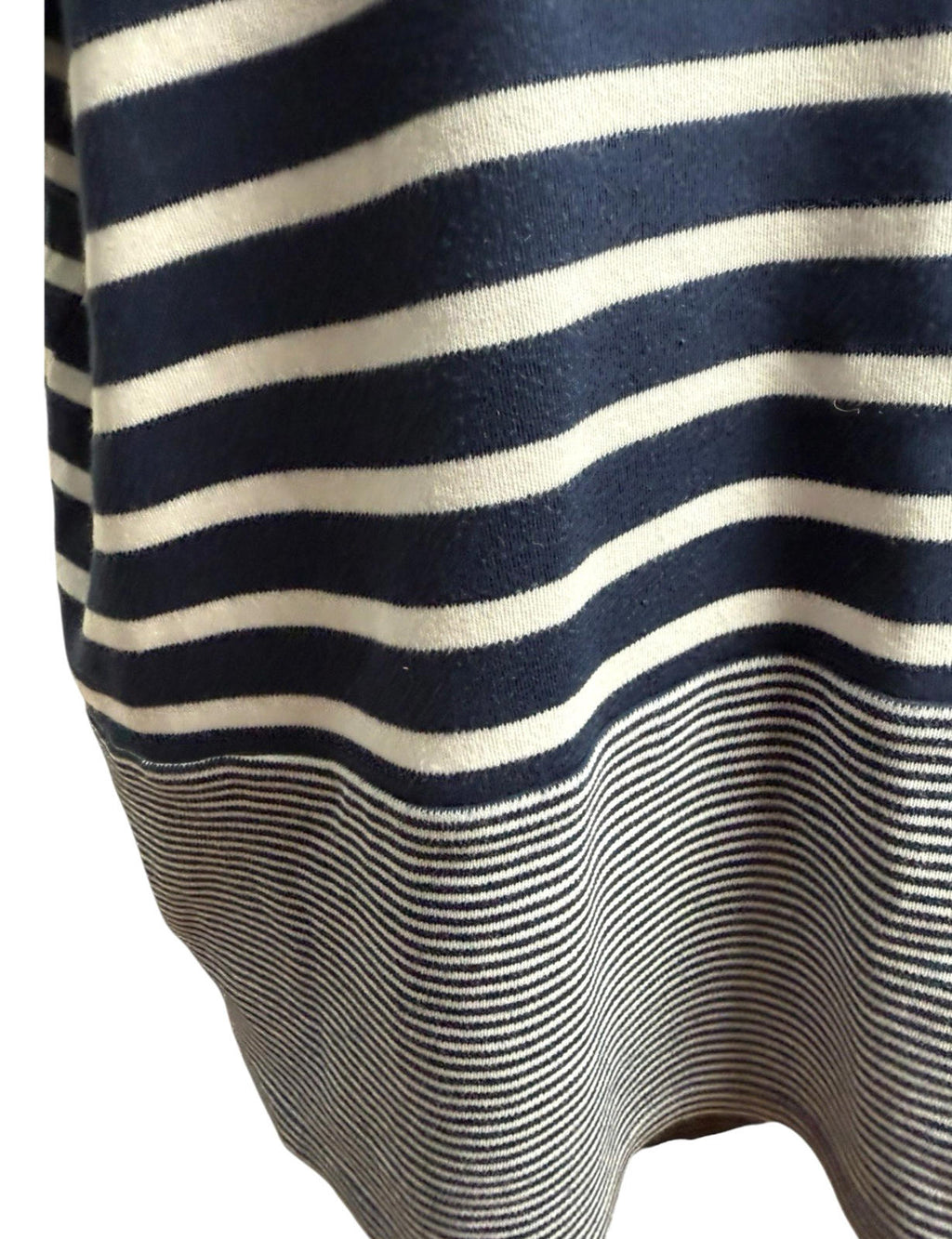 TU Navy Stripe Nautical T-Shirt Front Pocket 100% Cotton Women’s UK Size 18