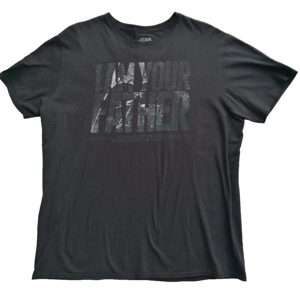 Star Wars I Am Your Father Graphic Print T-Shirt Men's Size XL Black Crew Neck