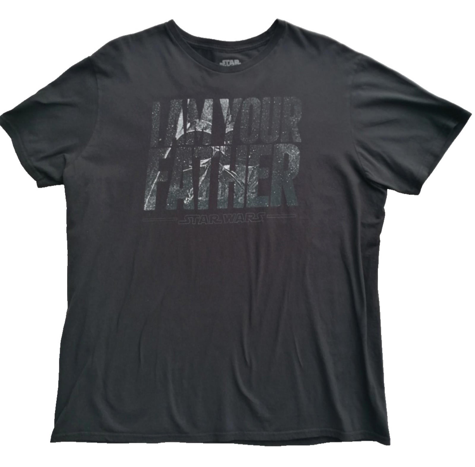 Star Wars I Am Your Father Graphic Print T-Shirt Men's Size XL Black Crew Neck