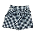 New Look Shorts Women's UK Size 6 Petite Black & White Check Belted Summer
