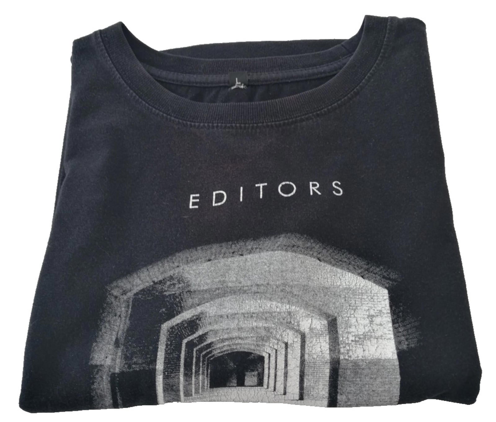 Back Room Liminal Graphic Print T-Shirt Men's Size L Black Crew Neck 100% Cotton