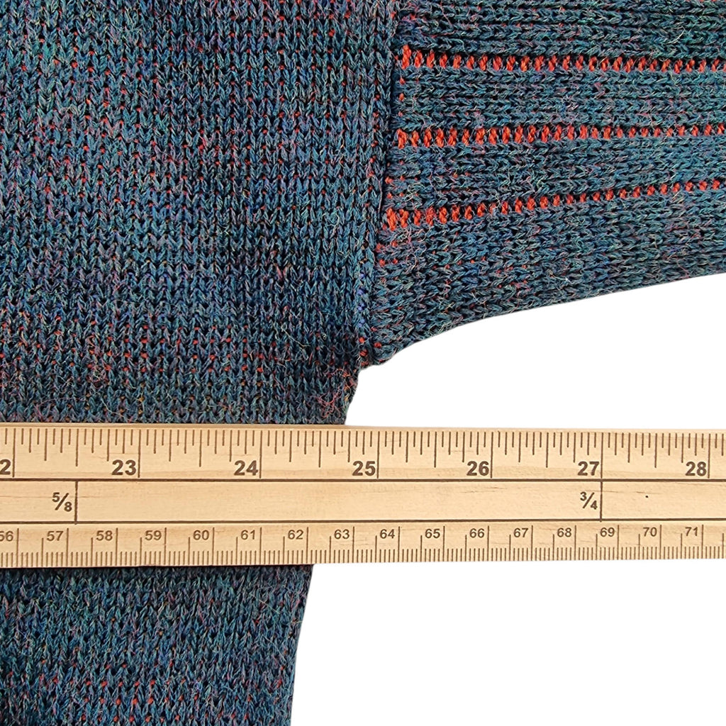 Minister Knit Jumper Men's UK Size L Green V-Neck Sweater 100% Acrylic