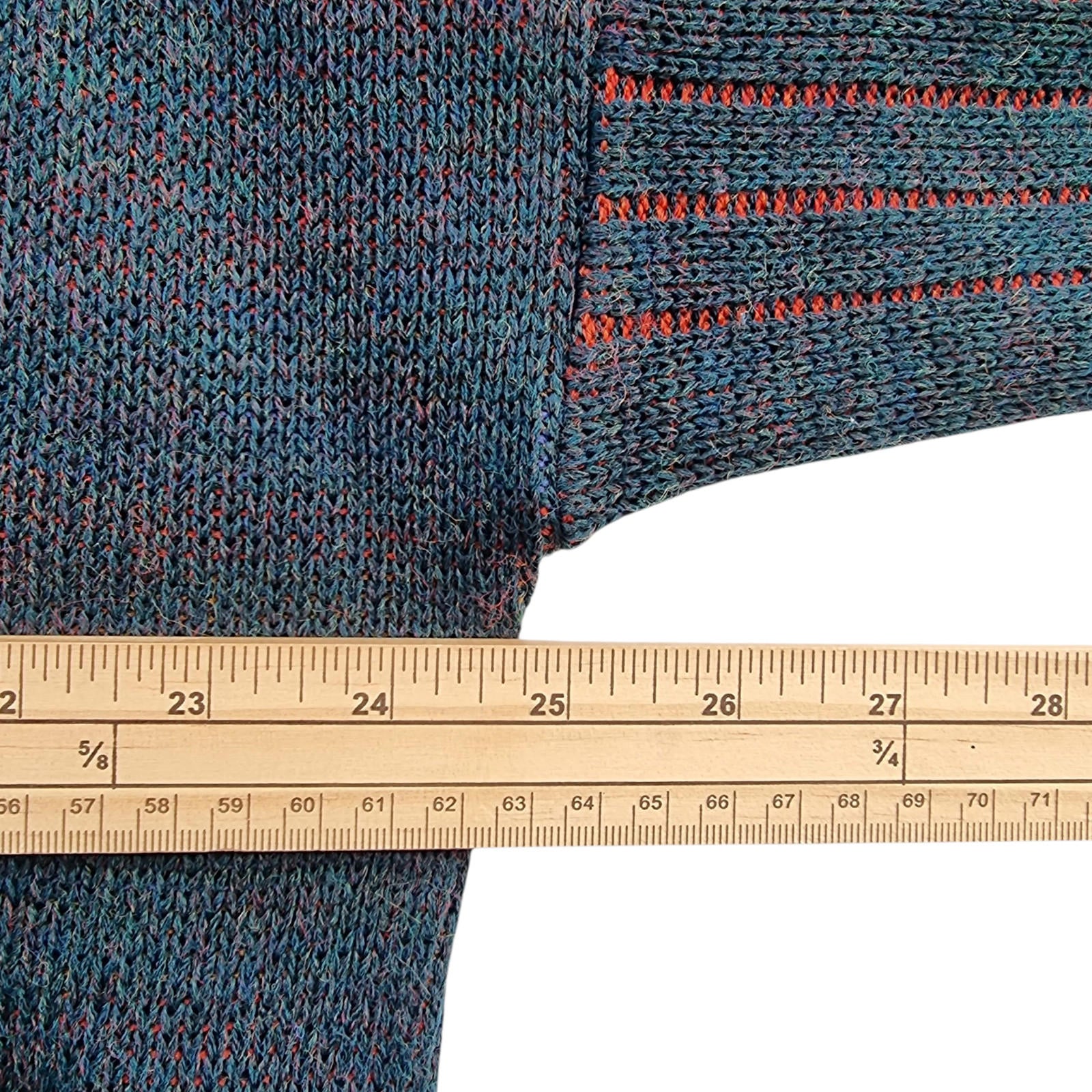 Minister Knit Jumper Men's UK Size L Green V-Neck Sweater 100% Acrylic
