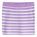 Divided Mini Skirt Purple Stripe Crochet Look Women’s UK Size XXS