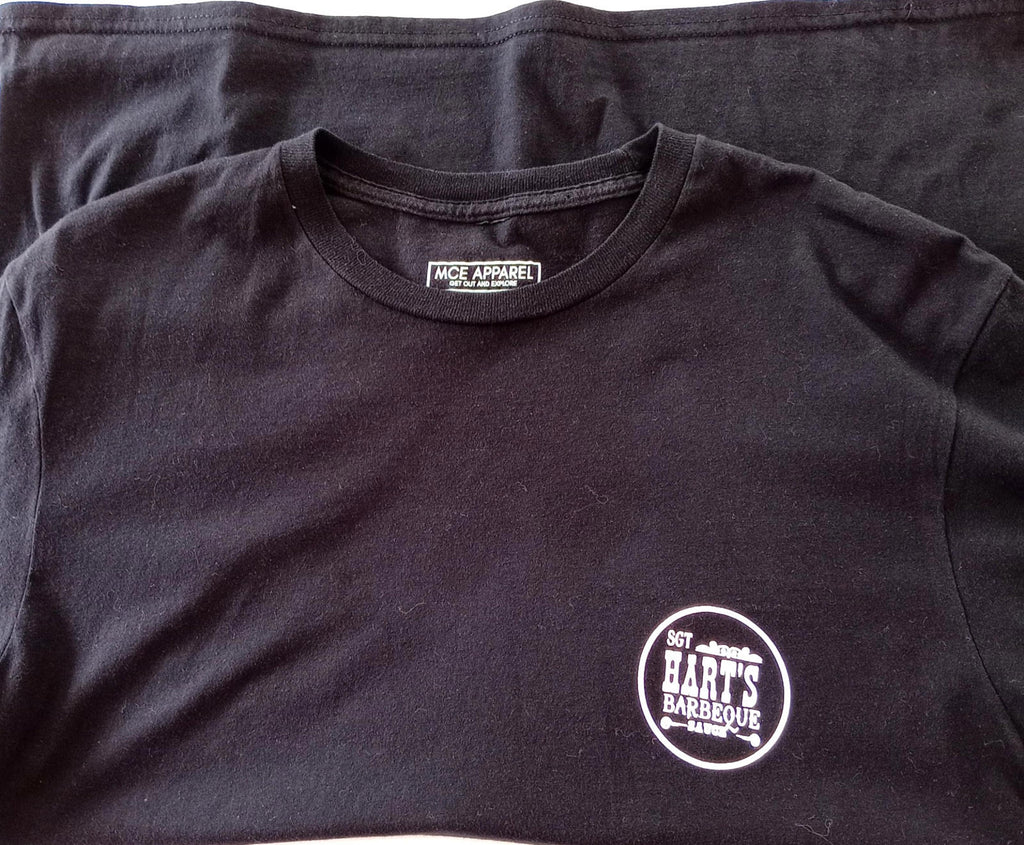 Body By Brisket T-Shirt Men's UK Size L Black Crew Neck BBQ Sauce Graphic Print