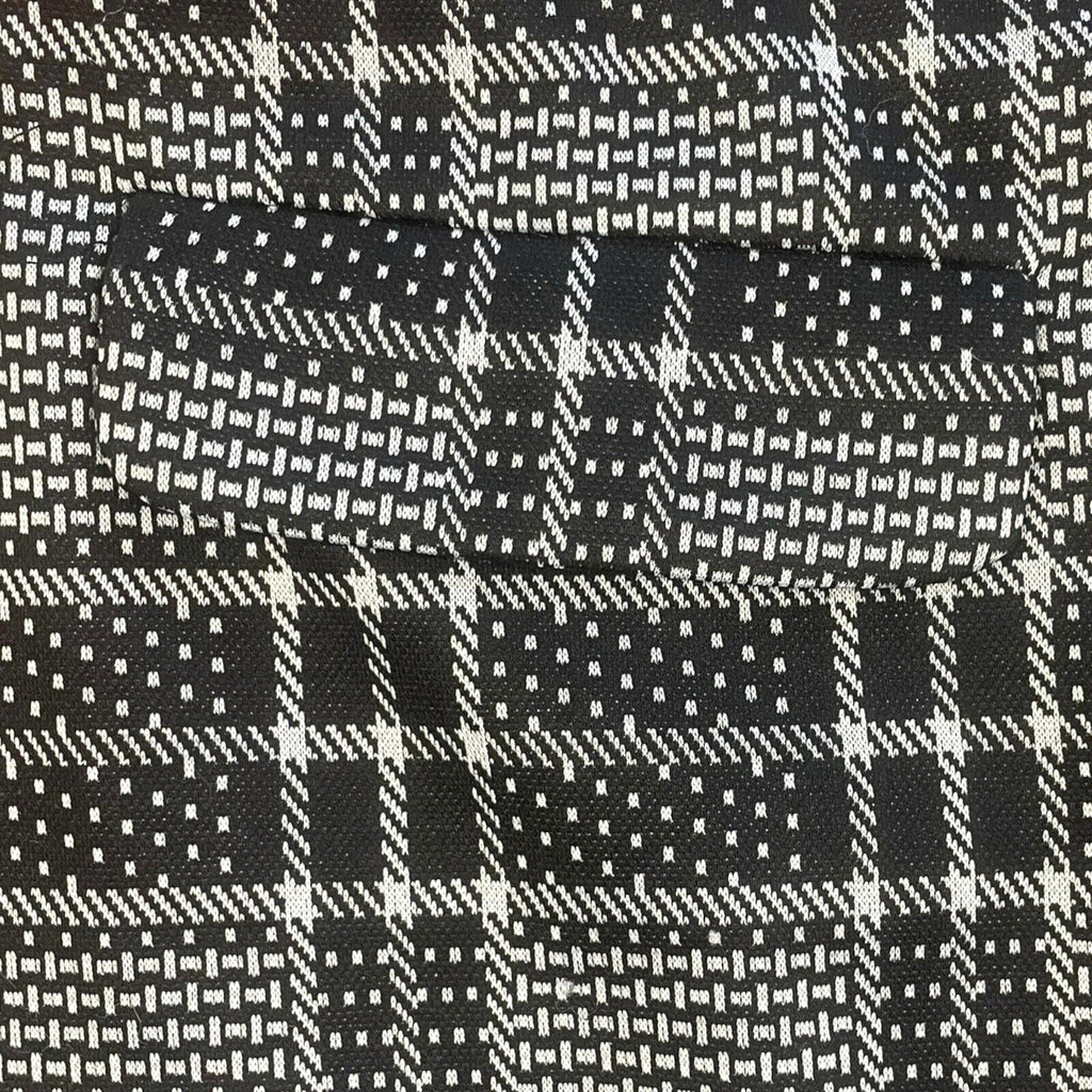 Peacocks Black Tartan Print Mini Skirt Aline Mock Pocket Women’s UK Size 14