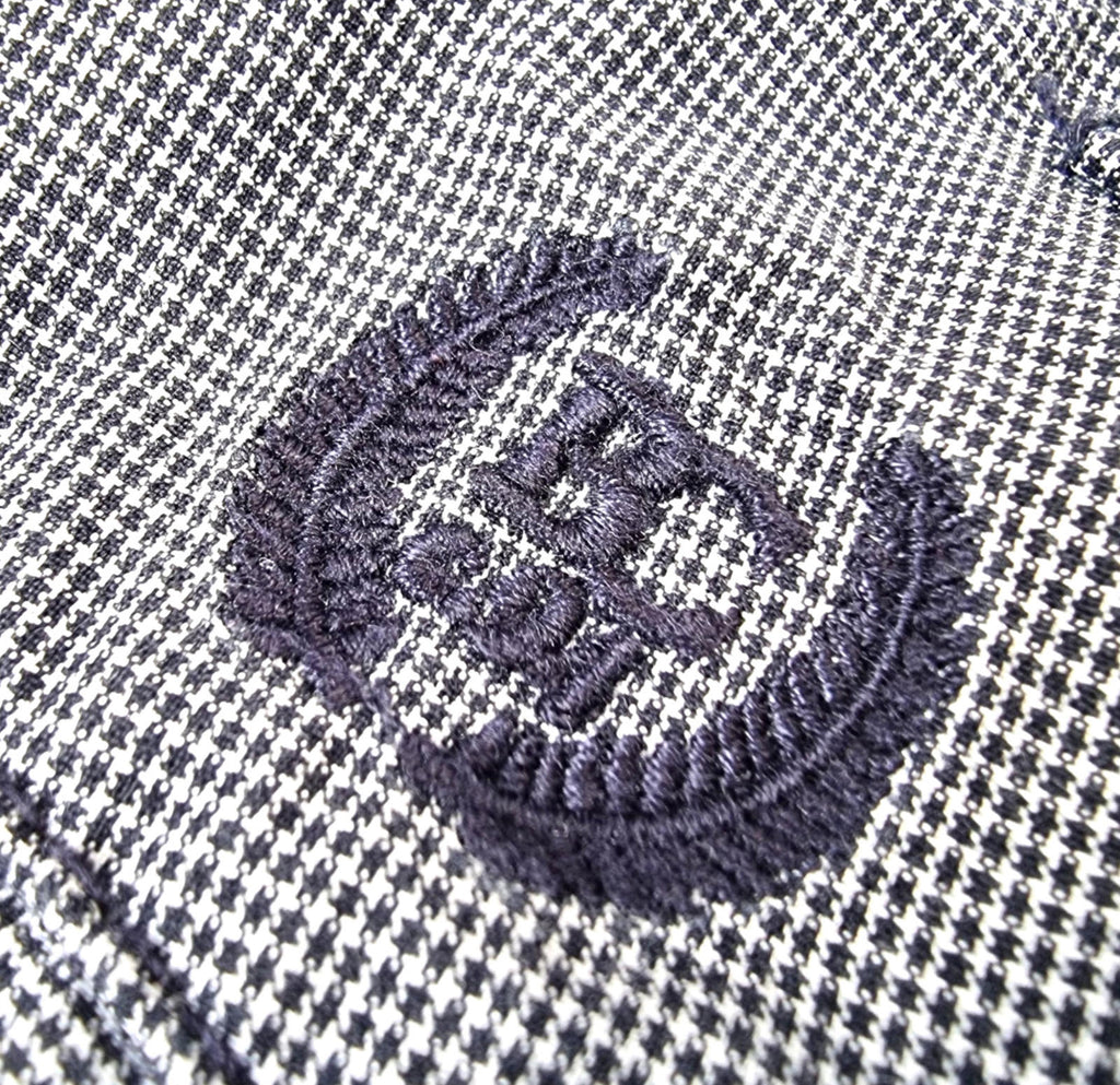 George Boston Crew Chino Shorts Blue Check Pockets Men's UK Size 38" Waist