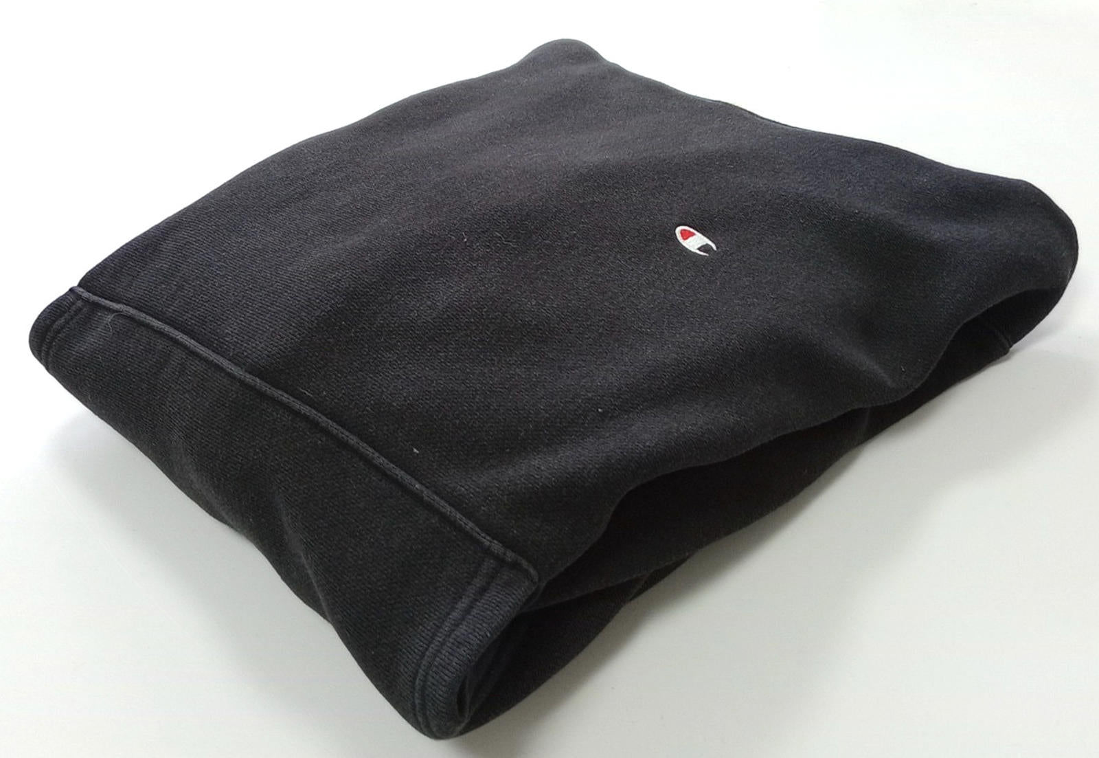 Champion Hoodie Men's UK Size S Black White Jersey Hooded Pockets Cotton Rich