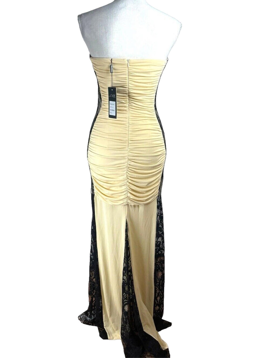 Nazz Collection Ballgown Dress Women's UK Size 14 Diamante Detail Ruched Prom