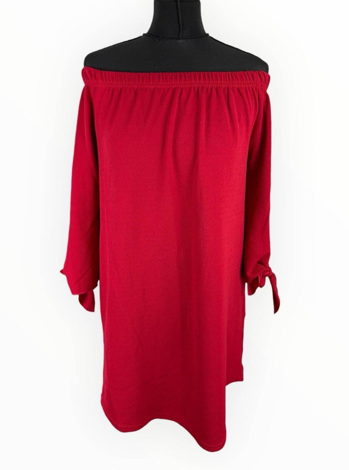 New Look Off Shoulder Mini Dress Women’s UK Size 12 Half Sleeve Bright Red