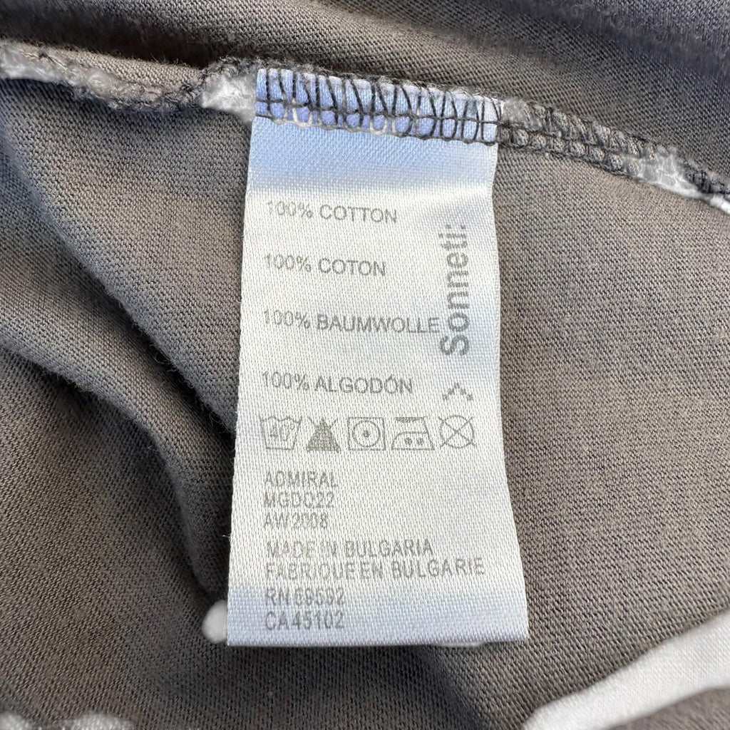 Sonneti T-Shirt Men's UK Size Large L Grey Graphic Print Crew Neck 100% Cotton