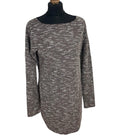 Brown Textured Mini Dress Pencil Long Sleeve Women’s UK Size 16
