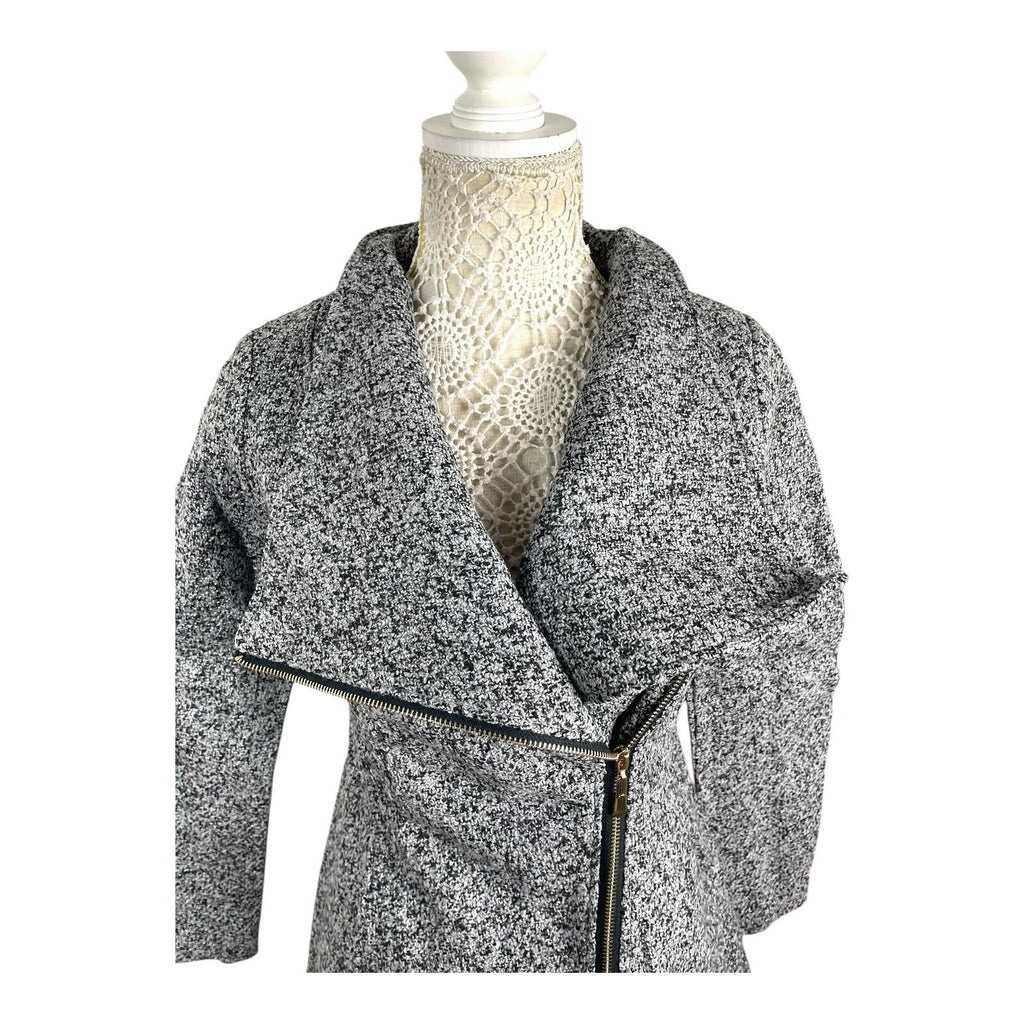 Airydress Coat Jacket Grey Speckled Mid Length Women’s UK Size S