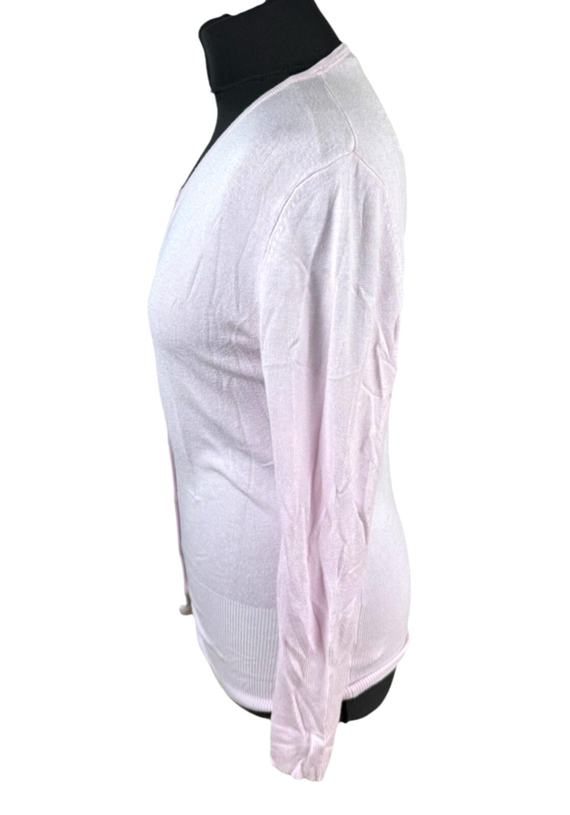 New Look Thin Cardigan Women’s UK Size 8 Button Up Long Sleeve Pink