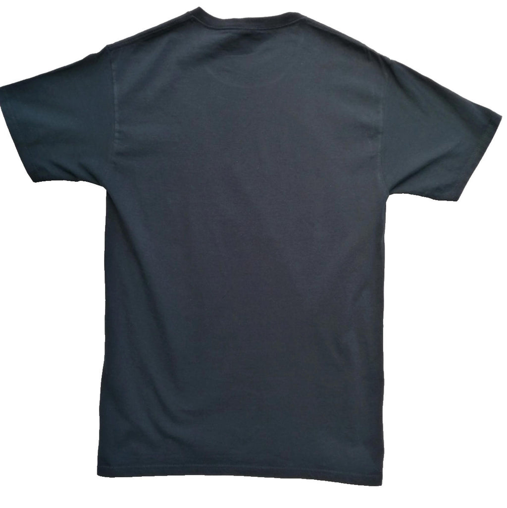 Fitness Slogan Graphic Print T-Shirt Men's Size M Black Crew Neck 100% Cotton