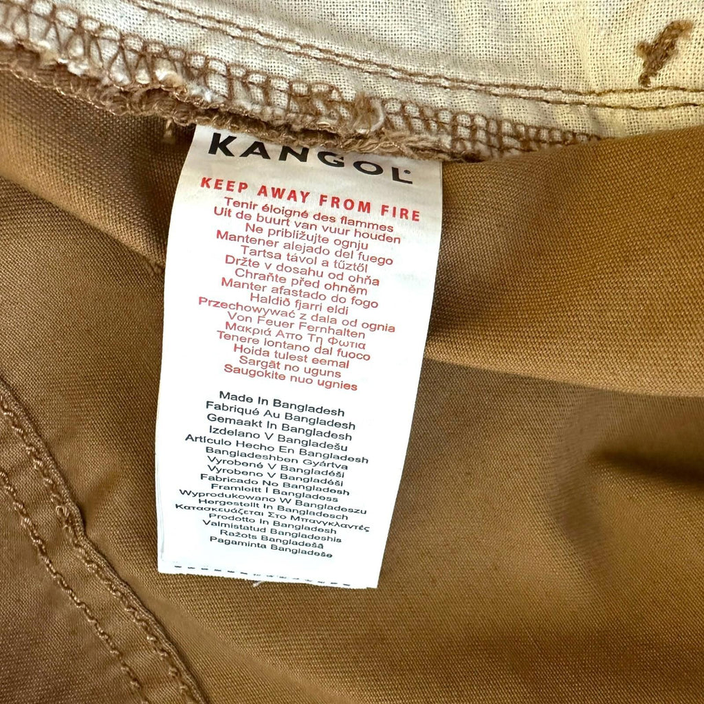 Kangol Chino Shorts Men's UK Size 2XL Brown Button Front Casual 100% Cotton W40