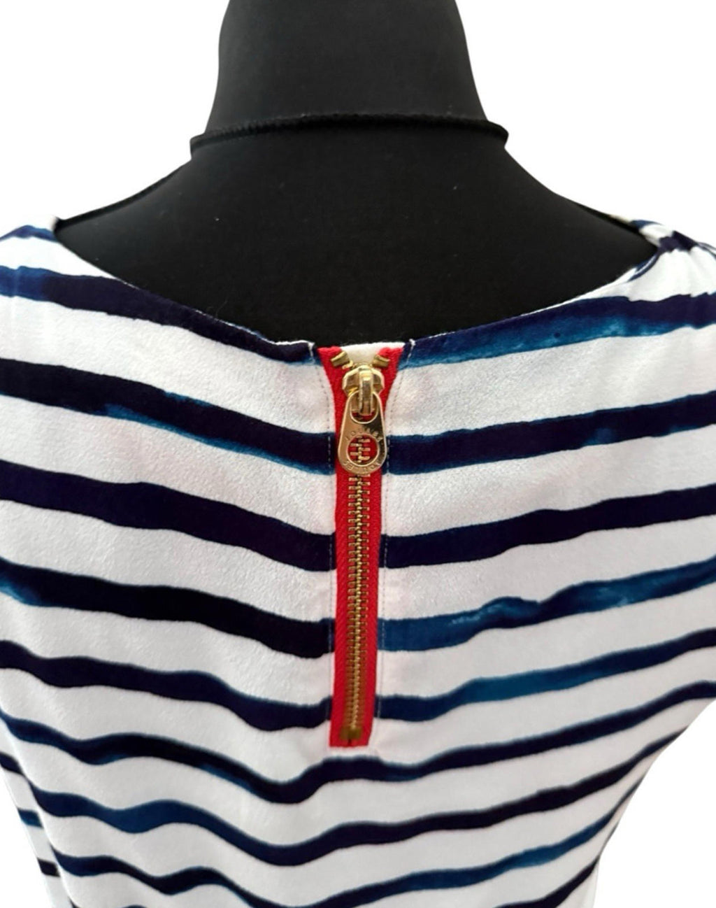 Joules Nautical Dress Knee Length Blue White Women’s UK Size 12