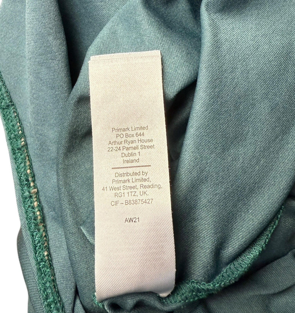 Primark Stretch Bodysuit Top Women’s UK Size XS 3/4 Sleeve Dark Green