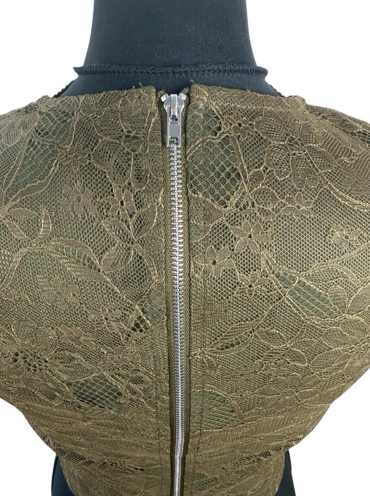 Pretty Little Thing Brown Lace Crop top Women’s UK Size 8